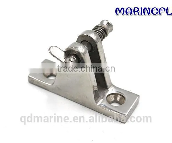 Stainless Steel Bimini Top Fitting Deck Hinge With Pin