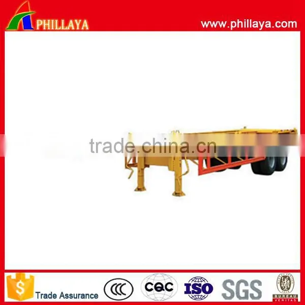 2 Axle 3 Axle Gooseneck Skeletal Container 20ft 40ft 60ft Trailer With Factory Price photo-5