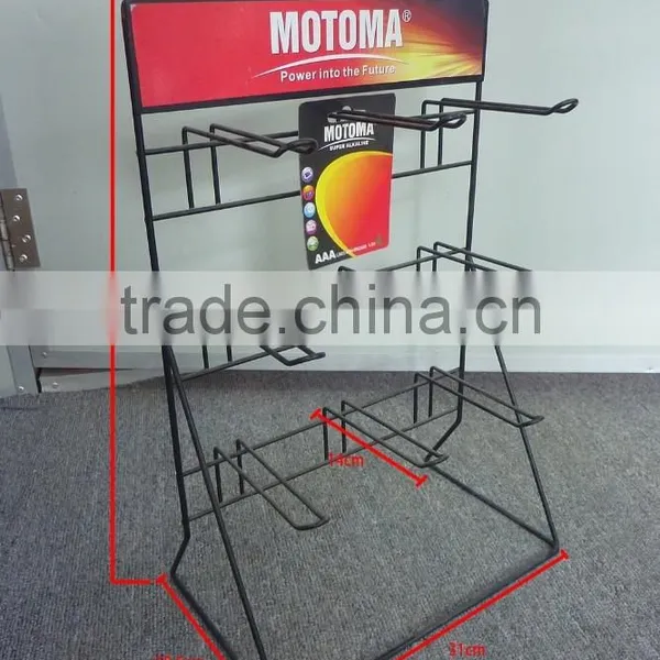 Metal Wire Counter Top Battery Display Stand photo-4