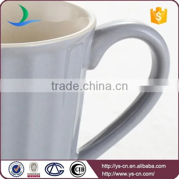 Ceramic Glazed Embossed Mugs With Handle Wholesale photo-3