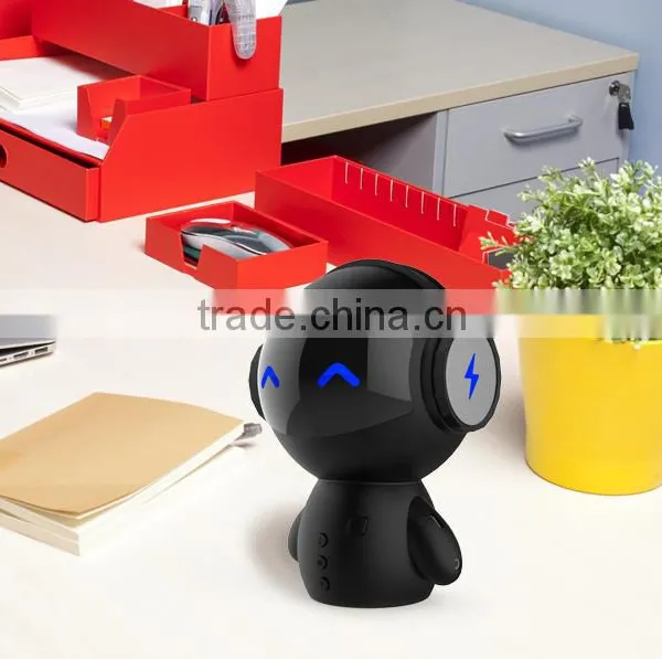 Intelligent Mini Robot Bluetooth Speaker With Power Bank for Computer photo-5