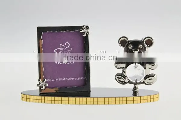 Latest Lovely Gold Plated Bear Photo Frame for Baby Gifts photo-2