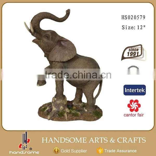 6 Inch Resin Animal Figurines Home Decor Elephant Statue photo-2