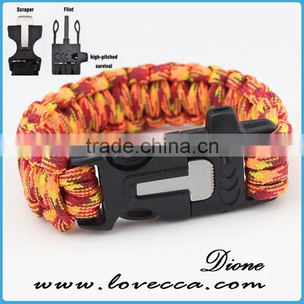 Firestarter Buckle With Logo Paracord Bracelet ,350/480/550 Paracord Survival Bracelet photo-3
