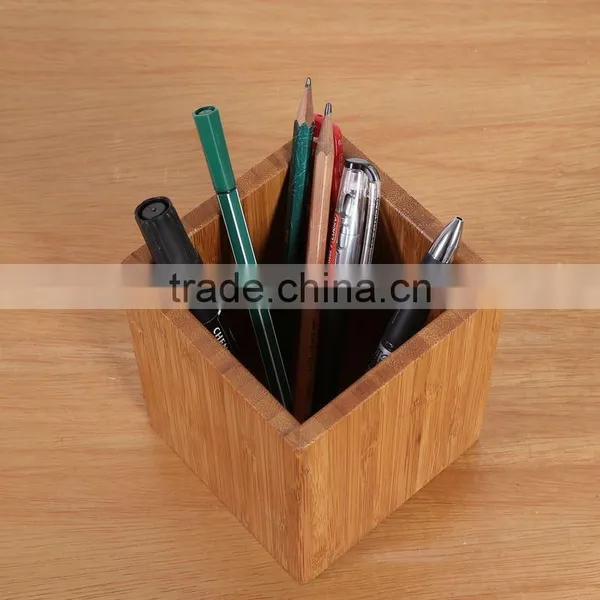 Multifunction Wood Desk Pen Holder photo-4