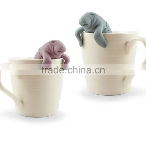 Top Quality Loose Tea Leaf Strainer Herbal Spice Filter Diffuser Tea Steeper Silicone Tea Bag Squirrel Silicone Tea Infuser photo-6