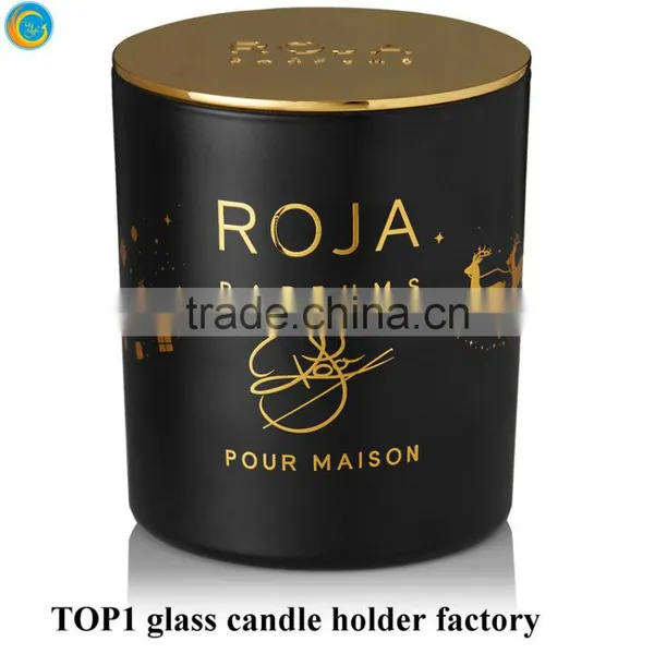Matt Black Decorative Glass Jars With Lids photo-3