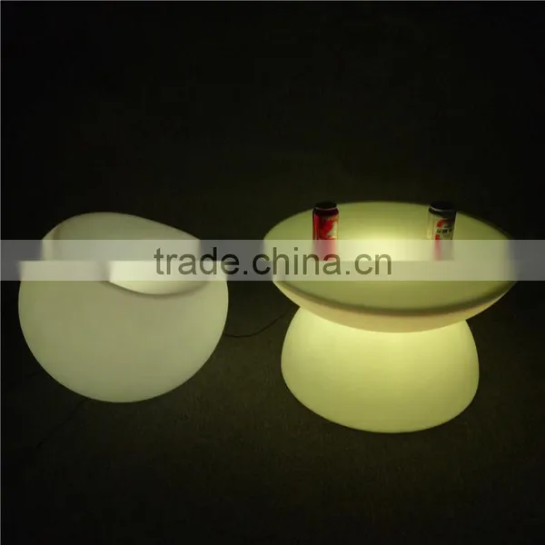 Night Club LED Furniture Glowing 16 Colors Changeable Solar Powered Led Bar Table 66*66*42cm photo-5