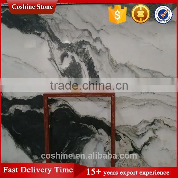 Chinese Natural Landscape Stone Polished Painting Marble Slab photo-2