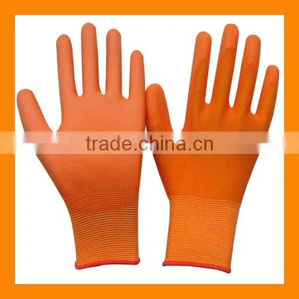 Cheapest PU Palm Fit Gloves Multi-colors Softtextile PU Glove Industrial Work Safety PU Coated Gloves photo-4