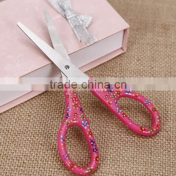 CIJ05-- Hot Sale & Good Quanlity Cheap Classical Flower Painting Student Scissors photo-6
