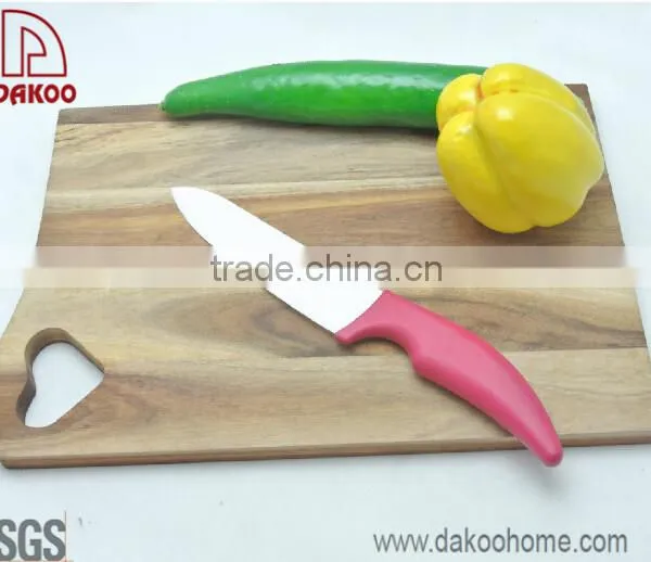 4 Pieces Red Color Handle Zirconia Chef/Utility/Paring Knife photo-4