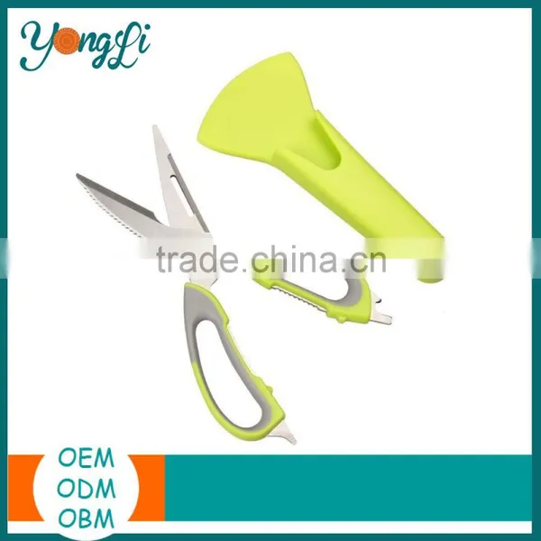Multi-Functional Kitchen Scissors Shears With Magnetic Holder Heavy Duty Stainless Steel Kitchen Shears photo-4