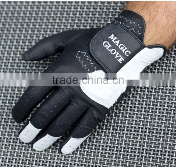 Golf Glove Custom Logo PU Leather Mens Golf Glove photo-2