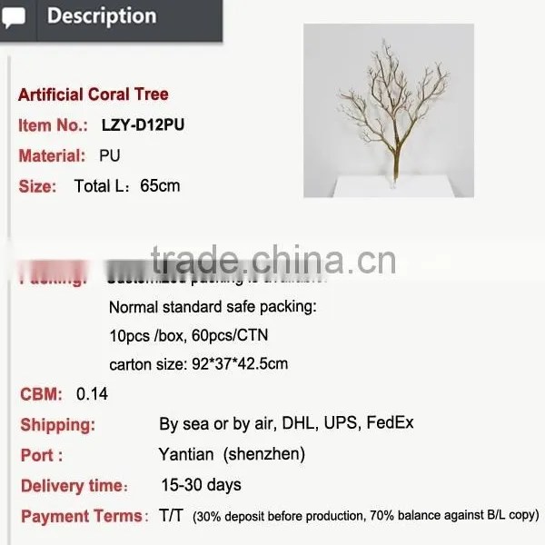 New Arrival Coral Tree for Wedding Hall Interior Decoration Colorful Party Centerpieces photo-2