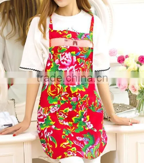 100% Cotton Digital Printing Design Kitchen Cooking Bib Apron photo-2