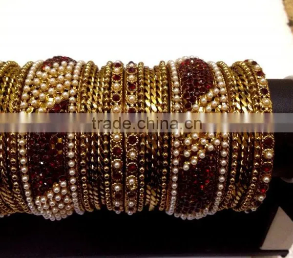 Latest Bridal Collection Fancy Chura With Diamente, Fancy Jewelry India photo-3