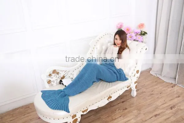 Wholesale China Crochet Adult Mermaid Tail Blankets photo-4