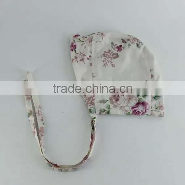Wholesale Floral Print Baby Tassel Bibs 100% Cotton Baby Girl Bibs With Frill photo-5