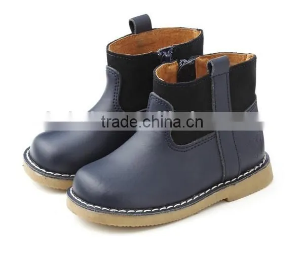 Winter Kids Shoes Safety Soft Sole Leather Kids Boots photo-5