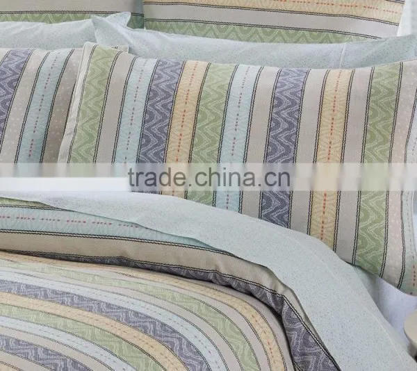 Contemporary Mix of Stripes, Geometric Details and Vibrant Colour Quilt Cover photo-2