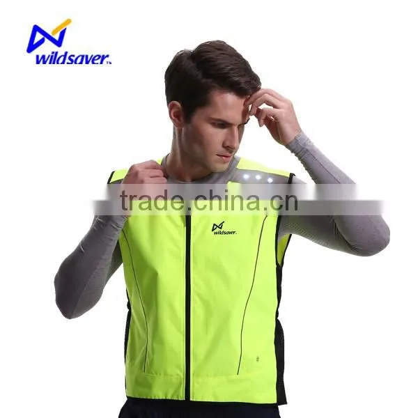Flash Blink LED Light up Warning Safe Reflective Cyclist Vest photo-2