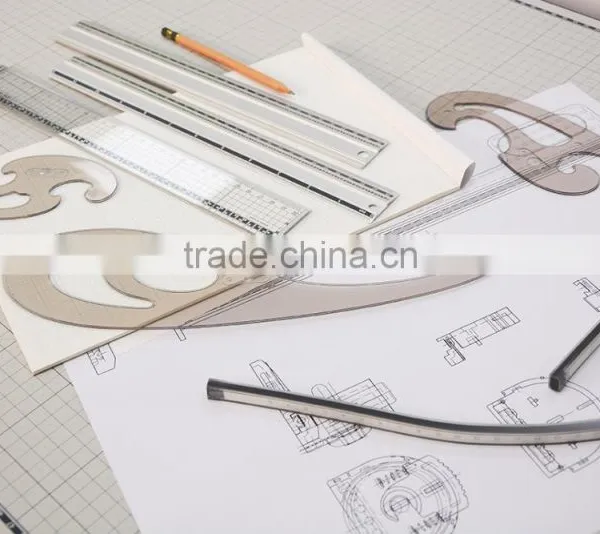 Transparent Plastic Cloud Pattern French Curve For Painting photo-3