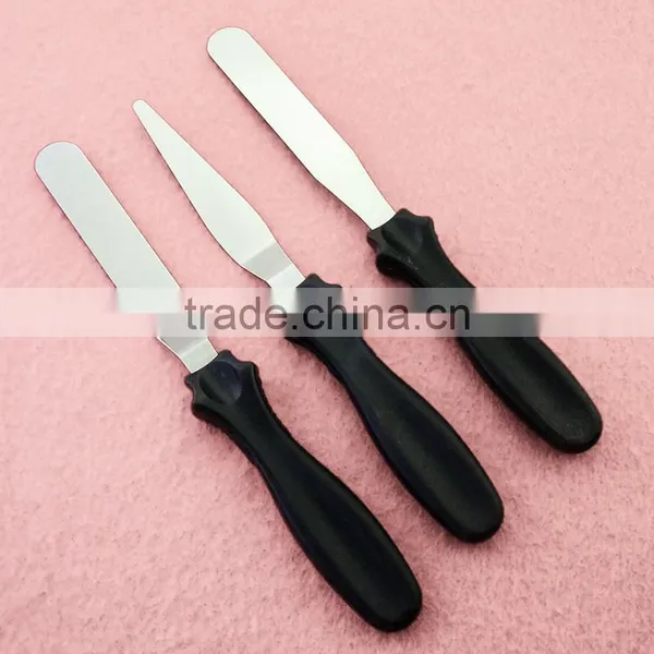 3pcs/LOT Small Cranked Angled Spatula Palette Knife Cakes Icing SugarCraft Fondant Cake Decoration Tools photo-4