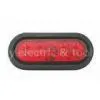 6 Inch OVAL Led Side Marker Lights Red With 4PCS Leds
