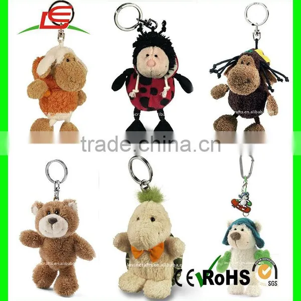 High Quality Top Selling Keychain Cute Stuffed Bee Plush Toy Keychain photo-3