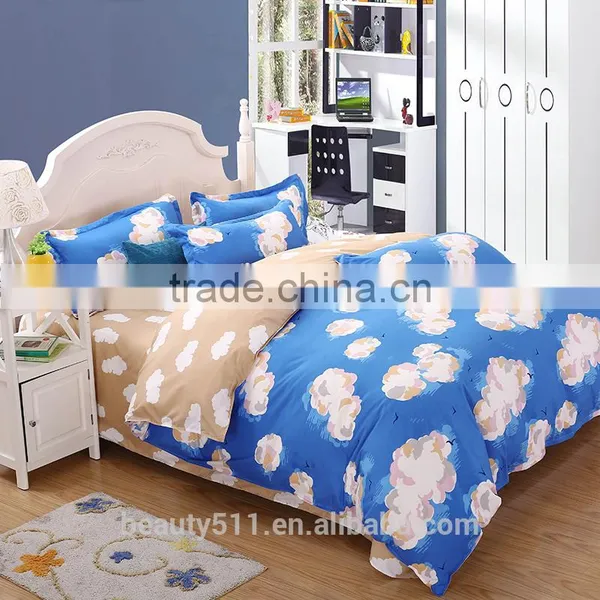 Digital Printing Bed Sheet Dye Sublimation Bed Sheet Custom Made Bed Sheet BS361 photo-5