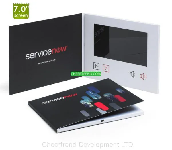 Powerful Marketing Tool A4 Size 7'' LCD OEM Video Brochure With Pocket Design for Business Card photo-5