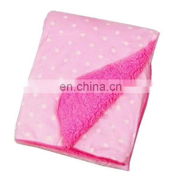 2017 Promotional Double-sided Soft Fluffy Fleece Blanket For Baby photo-3