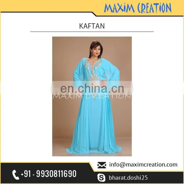 Fashionable Designer Kaftan With Multi Colour Beads and Stylish Design