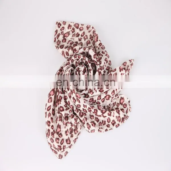 Store Fashion Joker Multi Leopard Print Pashmina Chiffon Silk Shawls Scarf photo-4
