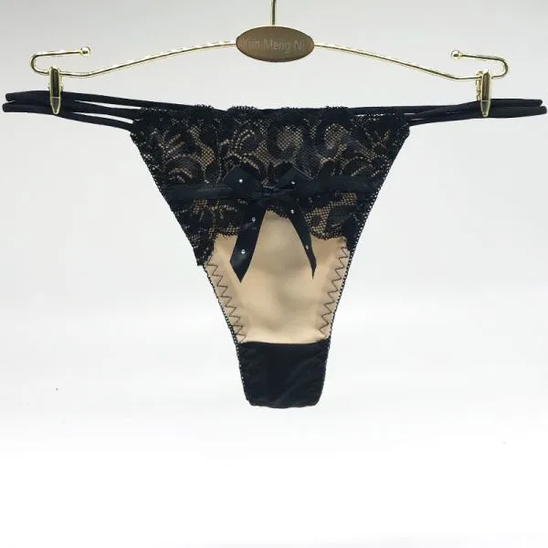 Yun Meng Ni Sexy Underwear Hot Sale Grils G-String Elasticity Nylon Thongs For Women photo-3