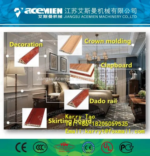 Wood Plastic Wall Panel Machine photo-3