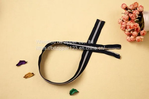 #3 #4 #5 #8 Nylon Zipper Open End Metal Top and Bottom Stop photo-3