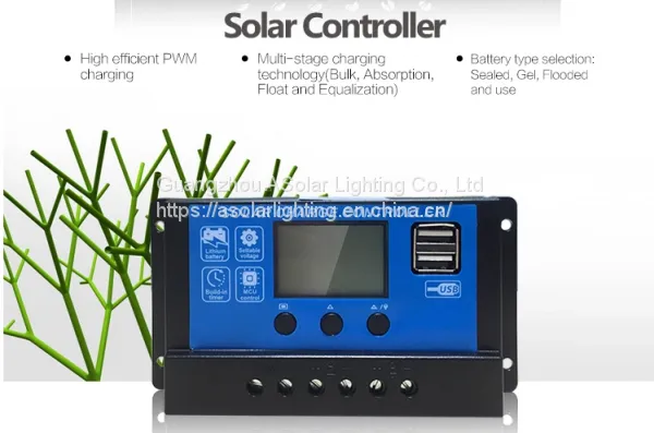 24v 48v 50a 30a 10a Smart Usb All in One Solar Charge Controller photo-2