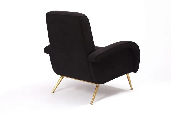 High Back Upholstered Lounge Armchair photo-4
