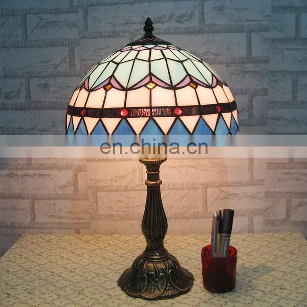 Wholesale Modern Style Bedside Glass Tiffany Table Lamps photo-2