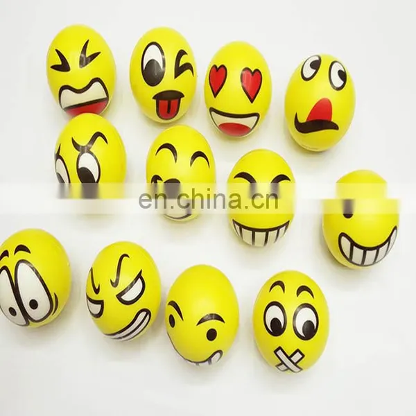 Multiple Promotion Gift Toys Smiley Anti Stress Soft PU Foaming Ball photo-3