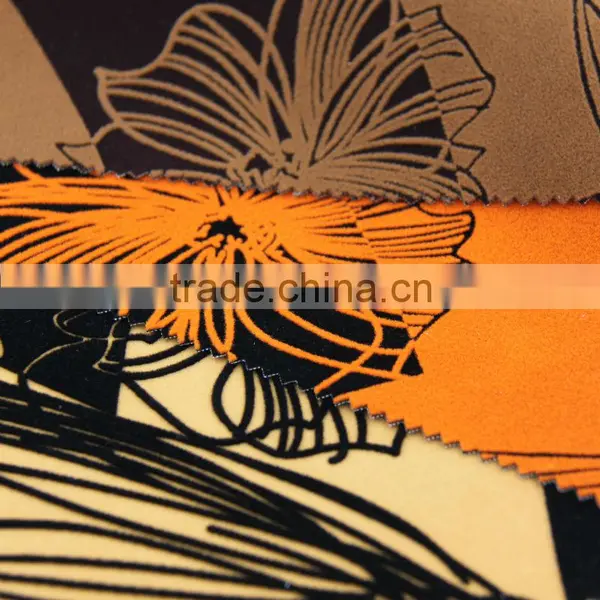 Jiashan Huayang Flock in Flock Upholstery Sofa Fabric photo-2