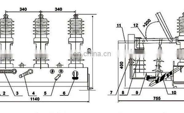 Highly Reliable Effciently Safely Power Plant Substation 12kv Indoor Vacuum Circuit Breaker photo-4