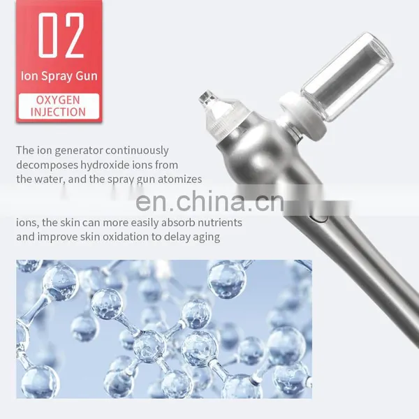 Hydrogen Oxygen Micro-engraving Instrument 9 IN 1 H2O2 Oxygen Jet Peel Machine EMS Deep Cleansing Hydrating Small Bubbles Device photo-2