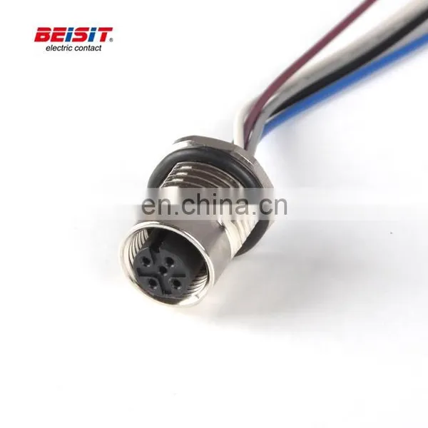 Wiring Harness Connector Types Auto Wiring Harness Electronic Female With Sensor Connector 500 Cycles IP67/IP68 M12A03FB0005 photo-2