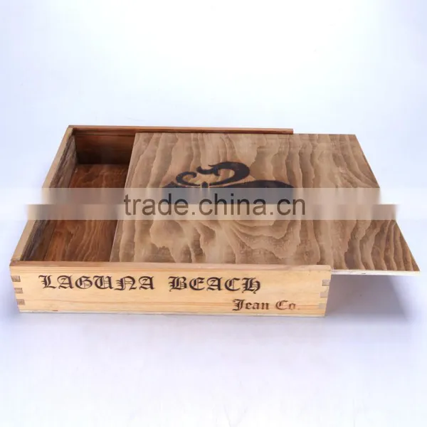 Retro Antique Wooden Gift Storage Box Oversize Vintage Square Wooden Box photo-2