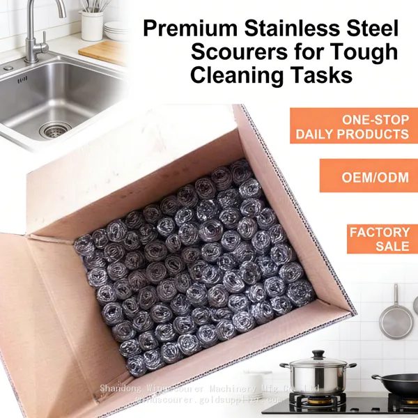 Bulk Stainless Steel Scourer Heavy Duty Steel Scrub Ball photo-2