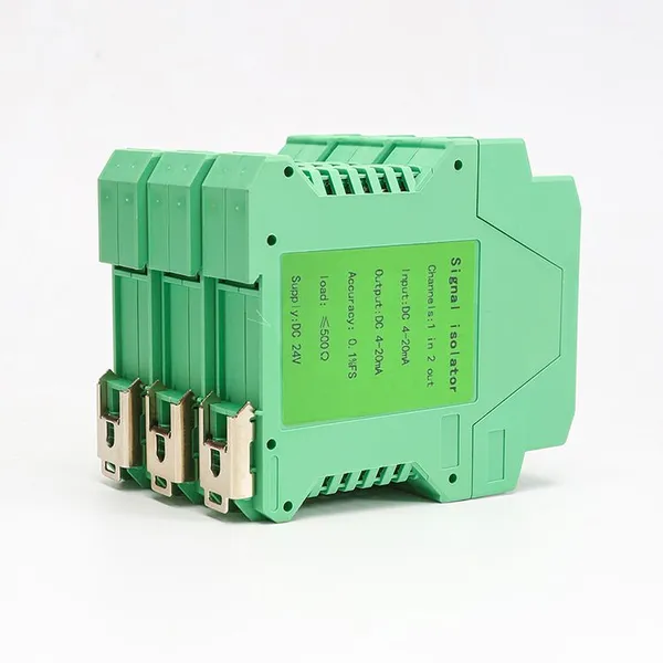 Intelligent Signal DC Isolator Current Conversion and Distribution Module 0-10v Safety Barrier 4-20ma One-in-two-out photo-2