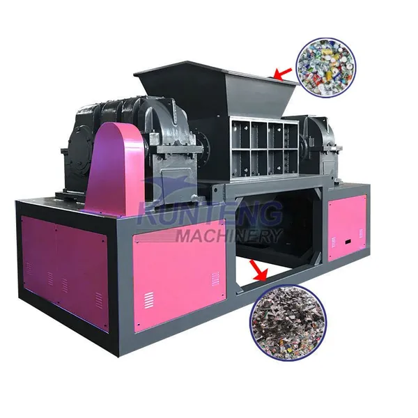 Small Plastic Waste Bottle Tyre Shredder Fabric Shredding Machine Coconut Shell Crushing Equipment EPC